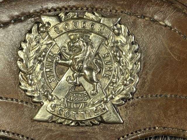 86) Lovely Original Unissued WW1 London Scottish Sporran With Id to 7362 E.Y.Morrison 1916 — image 16