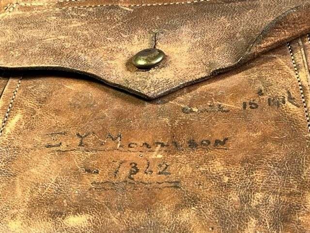 86) Lovely Original Unissued WW1 London Scottish Sporran With Id to 7362 E.Y.Morrison 1916 — image 2