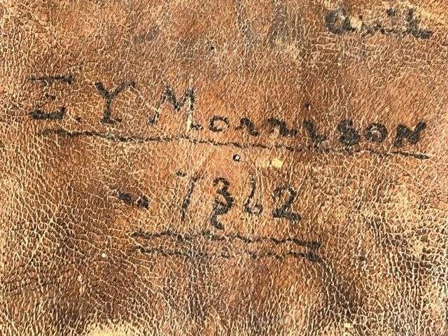 86) Lovely Original Unissued WW1 London Scottish Sporran With Id to 7362 E.Y.Morrison 1916 — image 3