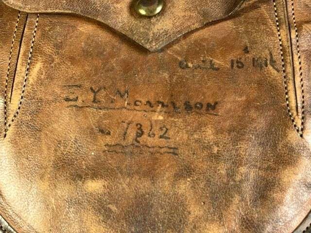 86) Lovely Original Unissued WW1 London Scottish Sporran With Id to 7362 E.Y.Morrison 1916 — image 6