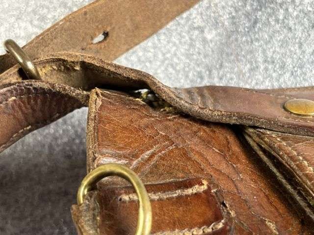 91) Lovely Original Heavy-Duty Victorian Military Leather Sword Frog — image 6