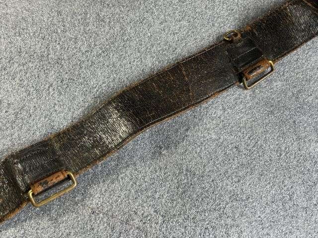97) Tatty Original Pre WW1 Royal Artillery Officers Sword Belt With Lovely Quality Ornate Buckle — image 7