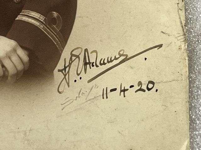 62) Interesting Original Portrait Photograph of A WW1 Royal Navy Lieutenant. Dated 11th April 1920 — image 4