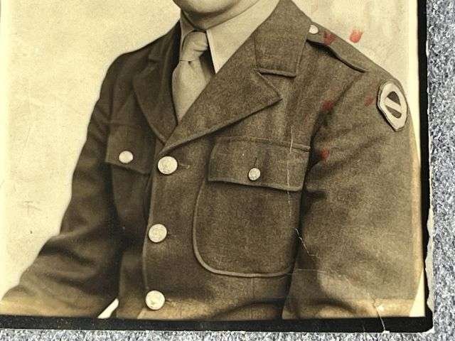 71) Good Original WW2 Portrait Photograph Of A US Army Soldier — image 4