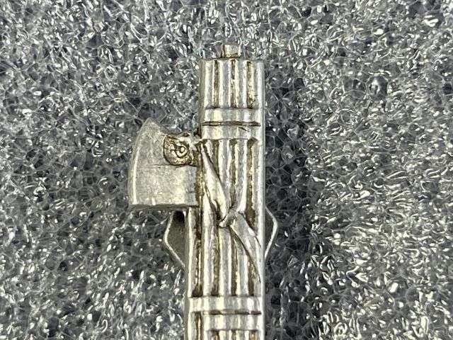 77) Excellent Original WWII Italian Fascist Screw Back Fasces Lapel Badge? — image 5