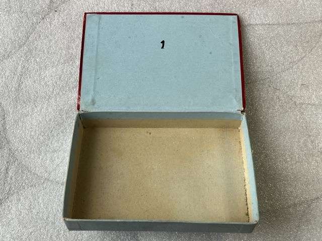 48) Tatty Original 1930s-WW2 Attractive Card Box Marked Handkerchiefs For The Air Force by Forsyth — image 6
