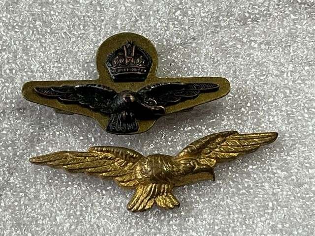 34) Excellent Original WW2 Royal Australian Air Force Officers 2 Part Epaulette Badge — image 3