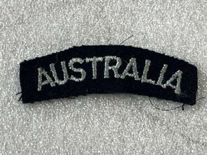 38) Nice Original WW2 RAF RAAF Nationality Shoulder Title Australia