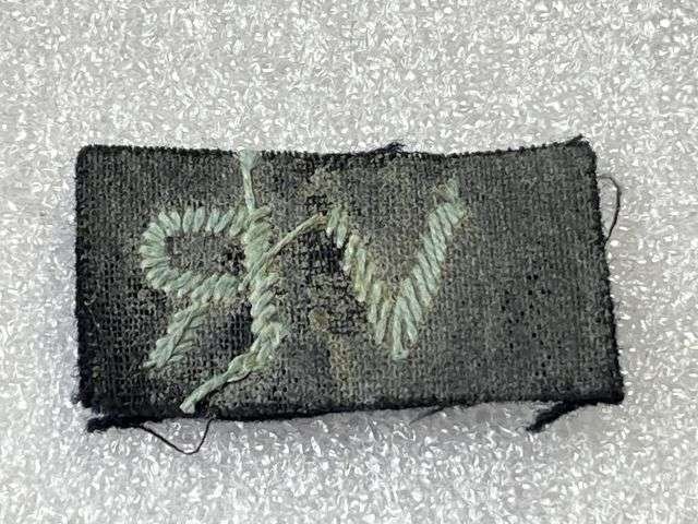 41) Good Original WW2 Uniform Removed RAFVR Shoulder Title. — image 2