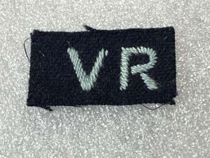 41) Good Original WW2 Uniform Removed RAFVR Shoulder Title.