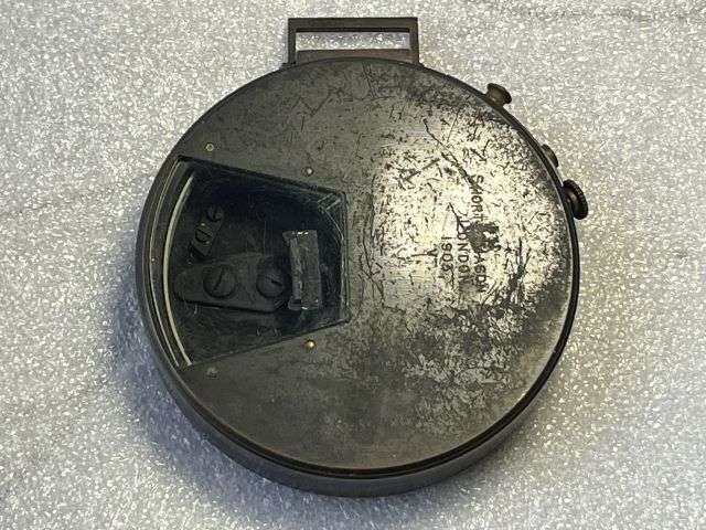 12) Excellent Early Original High Quality Clinometer & Correct Leather Storage Case. Short & Mason 1903 — image 10