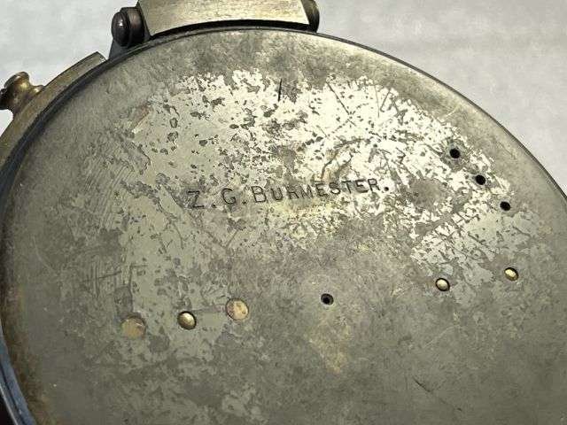 12) Excellent Early Original High Quality Clinometer & Correct Leather Storage Case. Short & Mason 1903 — image 2