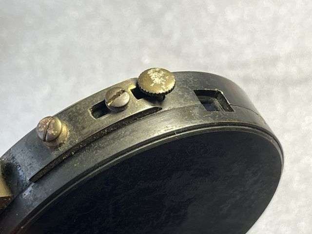 12) Excellent Early Original High Quality Clinometer & Correct Leather Storage Case. Short & Mason 1903 — image 7