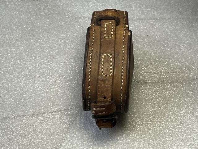 14) Nice Original WW1 British Officers Verner's Pattern VIII Compass Dated 1918 & Leather Case Dated 1918 — image 19