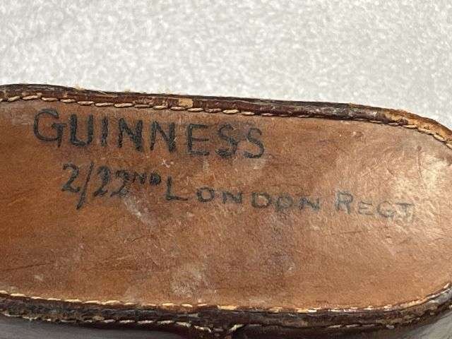 15) Excellent Original WW1 British Army Officers Small Field Glasses and Case Both Named to Guinness 2/22 London Regiment — image 20