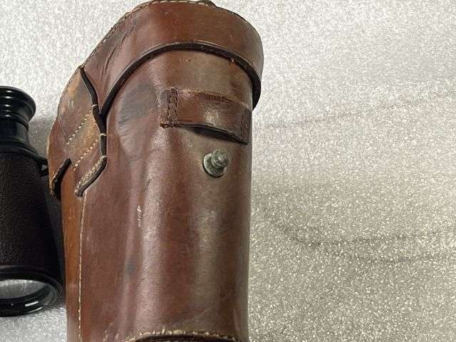 15) Excellent Original WW1 British Army Officers Small Field Glasses and Case Both Named to Guinness 2/22 London Regiment — image 23