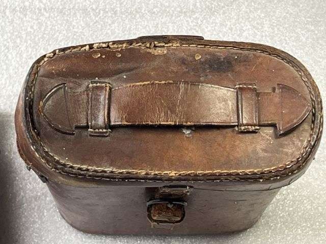 15) Excellent Original WW1 British Army Officers Small Field Glasses and Case Both Named to Guinness 2/22 London Regiment — image 27