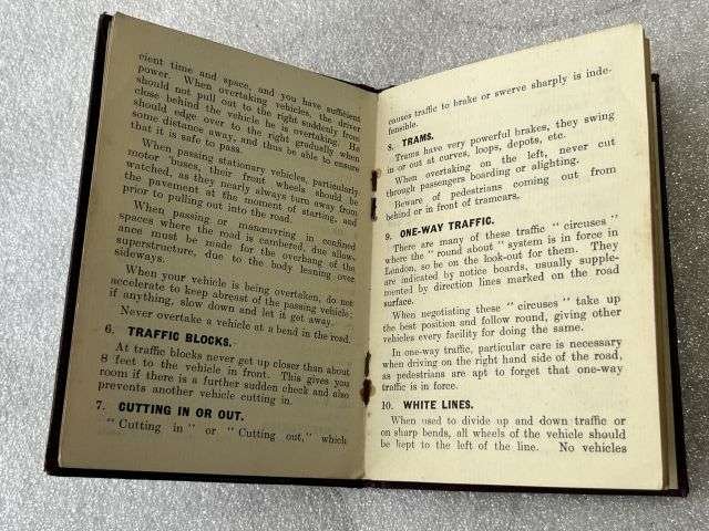 16) Good Original 1920s Pocket book Drivers Orders. Supplementary Orders For M.T. Drivers of the RASC Employed In The London District — image 7