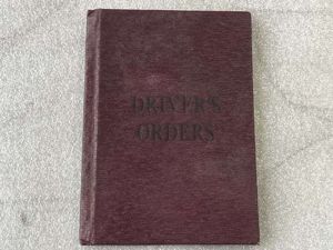 16) Good Original 1920s Pocket book Drivers Orders. Supplementary Orders …