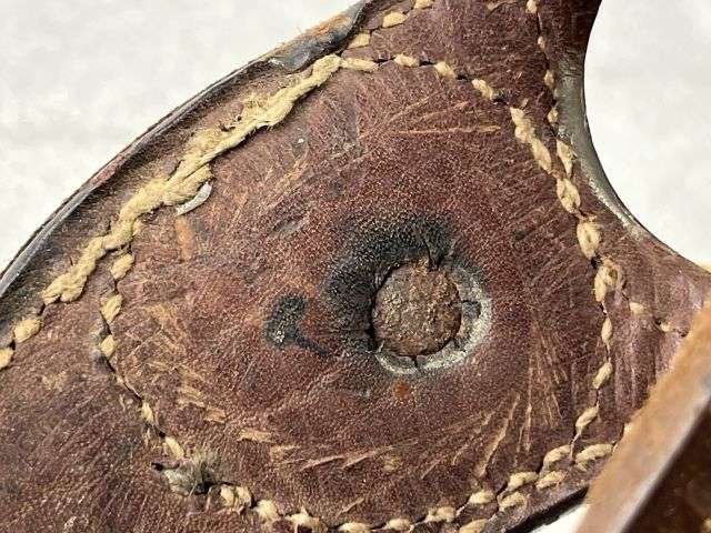 20) Excellent Original WW2 Royal Navy Sail makers Palm Protector Dated 1944 — image 3