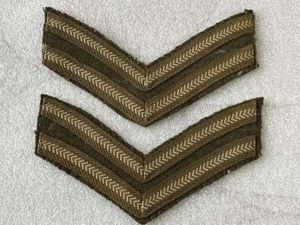 22) Good Original Used Pair of WW1 WW2 Uniform Removed …