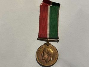 32) Excellent Original Full Size WW1 Mercantile Marine Medal To …