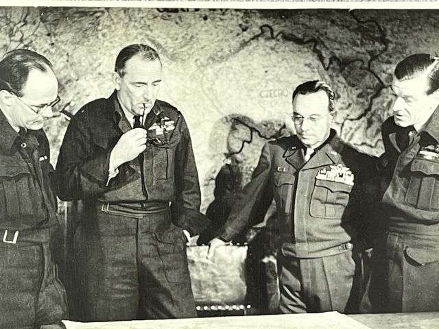 103) Interesting Original WW2 RAF Official Photograph Of Officers During The Planning Of D-Day — image 4