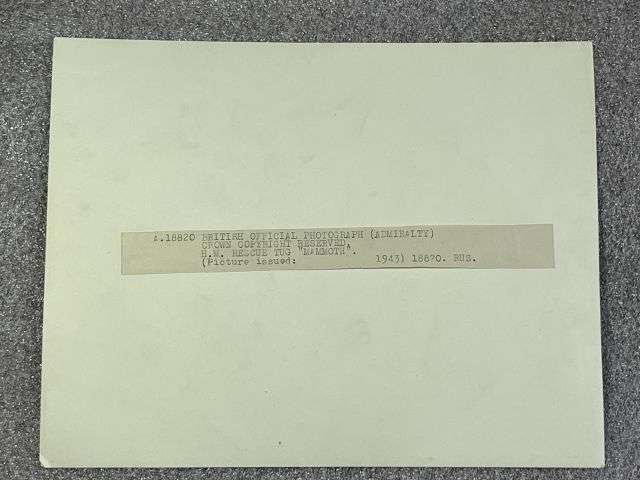 107) Interesting Original WW2 Official Photograph Of The HM Rescue Tug Boat Mammoth. 1943 — image 3