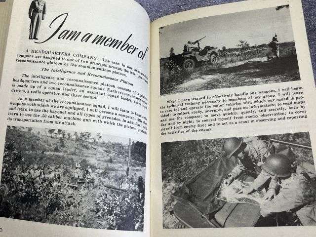 73) Excellent Original WW2 US Army IRTC Manual I Am A Doughboy — image 12