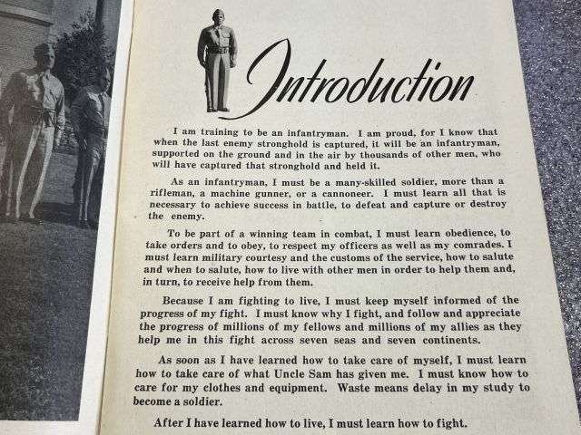73) Excellent Original WW2 US Army IRTC Manual I Am A Doughboy — image 15