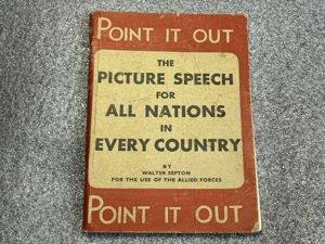 77) Good Original WW2 Allied Point it Out Picture Speech …