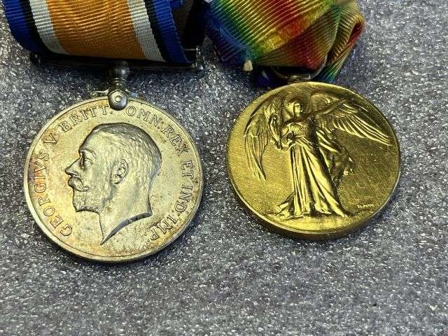 86) Excellent WW1 British Full Size Medal Sets To 3 Brothers. Royal Navy, Hampshire Regiment & Royal Engineers — image 12