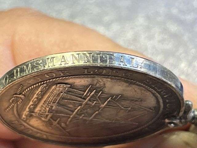 86) Excellent WW1 British Full Size Medal Sets To 3 Brothers. Royal Navy, Hampshire Regiment & Royal Engineers — image 17