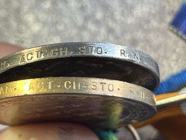 86) Excellent WW1 British Full Size Medal Sets To 3 Brothers. Royal Navy, Hampshire Regiment & Royal Engineers — image 22