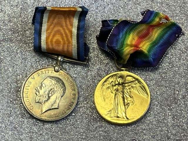 86) Excellent WW1 British Full Size Medal Sets To 3 Brothers. Royal Navy, Hampshire Regiment & Royal Engineers — image 6