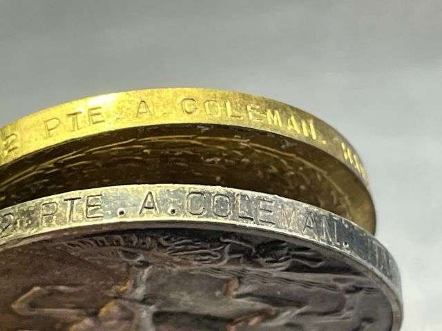 86) Excellent WW1 British Full Size Medal Sets To 3 Brothers. Royal Navy, Hampshire Regiment & Royal Engineers — image 8