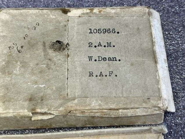 89) Excellent Original Uncleaned WW1 Medal Pair 105966 2.A.M. W.Dean R.A.F. With Certificate & Boxes of Issue — image 16