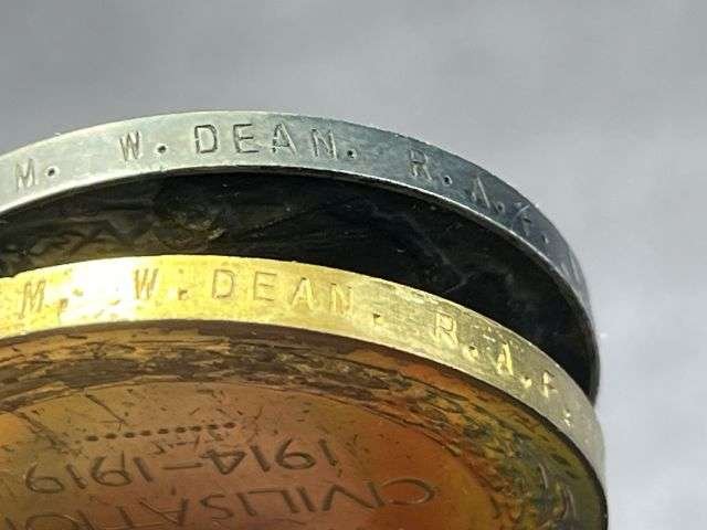 89) Excellent Original Uncleaned WW1 Medal Pair 105966 2.A.M. W.Dean R.A.F. With Certificate & Boxes of Issue — image 6