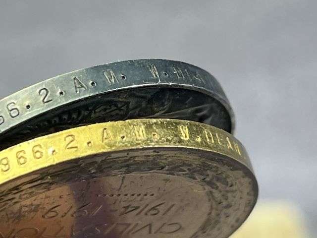 89) Excellent Original Uncleaned WW1 Medal Pair 105966 2.A.M. W.Dean R.A.F. With Certificate & Boxes of Issue — image 7