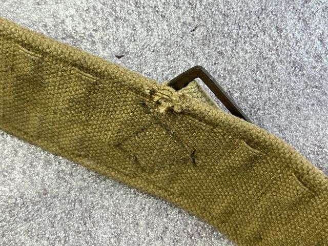 91) Good Original Slightly Used 1937 Pattern Webbing Waist Belt D&M Ltd 1951 — image 6