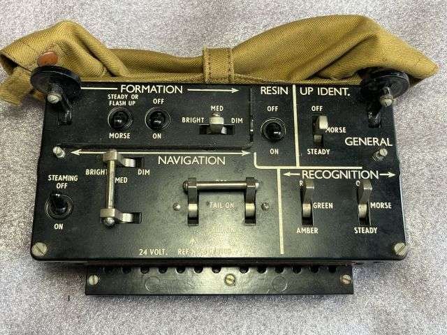 55) Excellent Boxed Unissued RAF Lighting Control/Signal Panel 5C/3108 Lancaster ETC Signalling Box — image 10