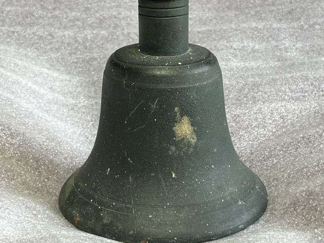 56) Excellent Original WW2 Home Front ARP Issue All Clear Gas Alarm Bell In Dirty As Found Condition — image 5