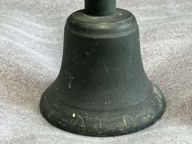 56) Excellent Original WW2 Home Front ARP Issue All Clear Gas Alarm Bell In Dirty As Found Condition — image 7