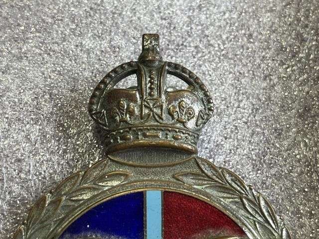 66) Excellent Original WW2 RAF Officers Enamelled Car Mascot Badge — image 4