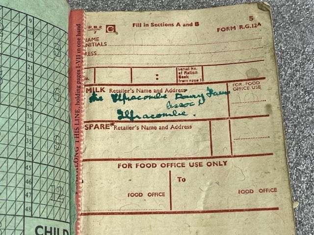 34) Interesting Pair of WW2 Child Ration Books 1944-45 , 1945-45 To G.S.Walker 10 Witheridge Pl, Hele, Nr Ilfracombe — image 14