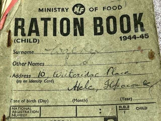 34) Interesting Pair of WW2 Child Ration Books 1944-45 , 1945-45 To G.S.Walker 10 Witheridge Pl, Hele, Nr Ilfracombe — image 15