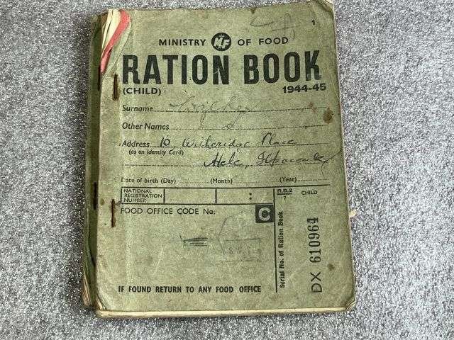 34) Interesting Pair of WW2 Child Ration Books 1944-45 , 1945-45 To G.S.Walker 10 Witheridge Pl, Hele, Nr Ilfracombe — image 16
