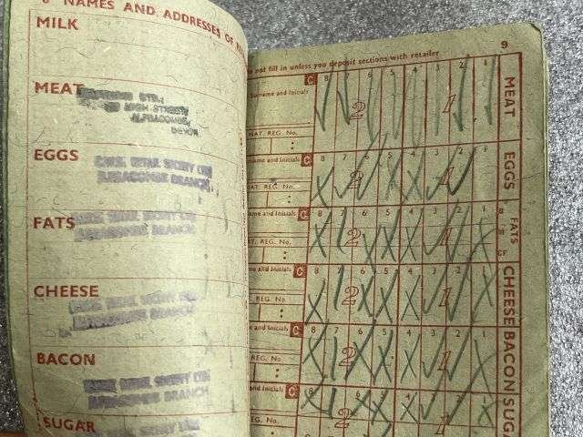 34) Interesting Pair of WW2 Child Ration Books 1944-45 , 1945-45 To G.S.Walker 10 Witheridge Pl, Hele, Nr Ilfracombe — image 7