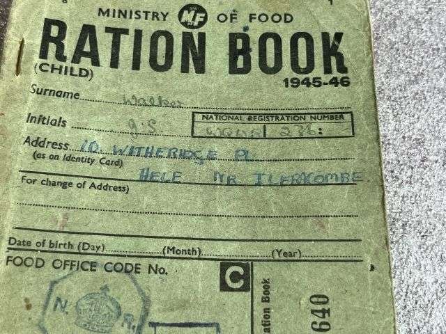 34) Interesting Pair of WW2 Child Ration Books 1944-45 , 1945-45 To G.S.Walker 10 Witheridge Pl, Hele, Nr Ilfracombe — image 8