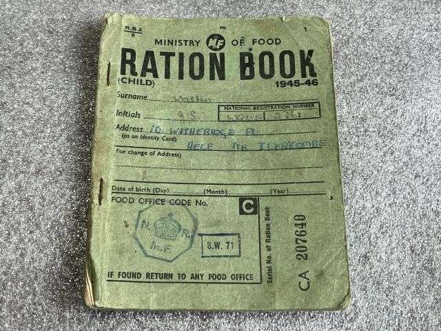 34) Interesting Pair of WW2 Child Ration Books 1944-45 , 1945-45 To G.S.Walker 10 Witheridge Pl, Hele, Nr Ilfracombe — image 9